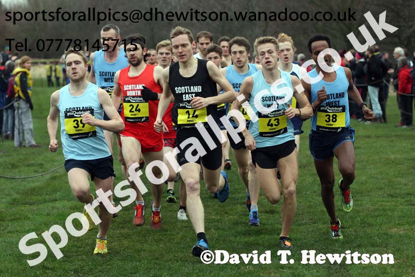 Senior and junior mens Inter-District, 2017 Great Edinburgh Cross Country. Photo: David T. Hewitson/Sports for All PIcs